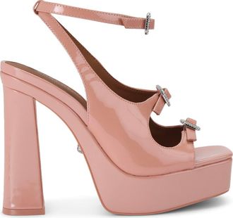 Kurt Geiger Triple Buckle Platform Sandal in Light/Pastel Orange at Nordstrom, Size 6.5Us
