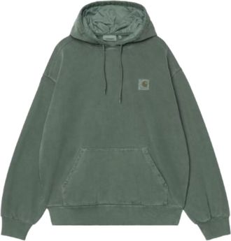 Carhartt Work in Progress Dark Scarab Garment-Dyed Cotton Hooded Sweatshirt