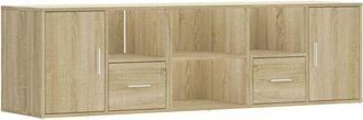 vidaXL Corner Cabinet Sonoma Oak 160x40x45 cm Engineered Wood vidaXL