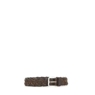 Gianni Chiarini Belts, male, Brown, Size: ONE SIZE Braided Suede Belt