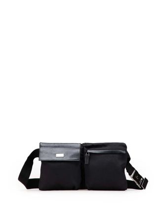 Gucci Marsupio in nylon con tasche 2000-2015 - Nero