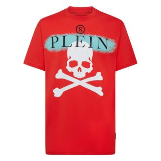 Philipp Plein Heren, Tops, Rood, Maat: 2XL Katoen