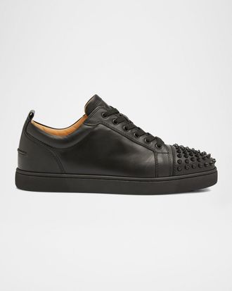 Christian Louboutin Men & apos;s Louis Junior Spiked Low-Top Sneakers