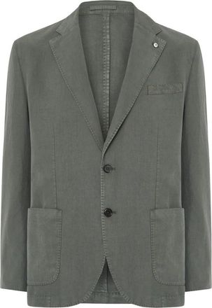 L.B.M. 1911 Groene Katoenen Americana Kleding - Heren - Blazers - Groen - L - Katoen - Jassen