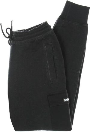 Timberland Zwarte Cargo Trainingsbroeken Lichtgewicht Trainingsbroek - Heren - Sweatpants - Zwart - S - Katoen - Broeken