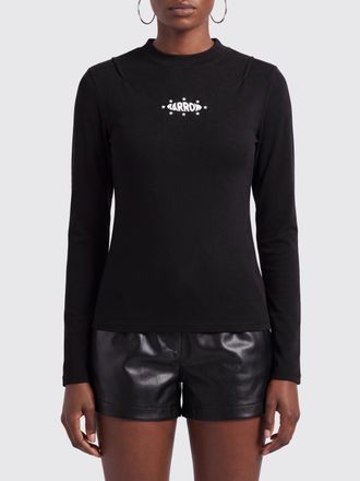 Barrow Slim Fit Long-Sleeved T-shirt in Cotton with Contrast Logo