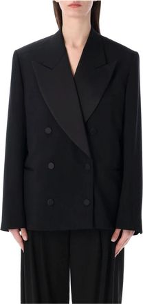 Dries Van Noten Bosea Tuxedo Jacket - Dames - Blazers - Zwart - M - Jassen