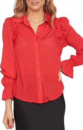 En Saison Dahlia Blouse In Red