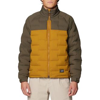 Mountain Hardwear Stretchdown Big Baffle 700 Fill Power Down Jacket in Olive Gold/Ridgeline at Nordstrom, Size Medium