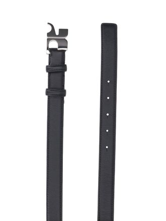 Courr&egrave;ges Womens Belts Black Main Fabric: Calf Leather
