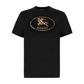 Burberry T-Shirts, male, Black, Size: 2XL T-Shirt