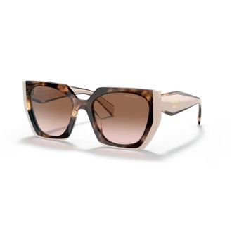 Prada 0pr 15ws Oversized Square Frame Tortoiseshell Sunglasses