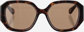 Chlo&eacute; Womens Tortoiseshell Sunglasses Recycled Acetate