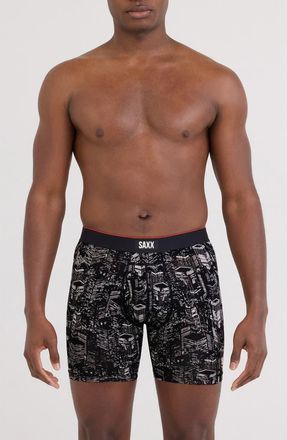 Saxx Multisport Mesh Boxer Briefs in Night City-Black at Nordstrom, Size Xx-Large