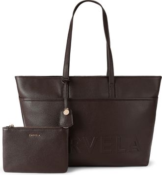 Carvela Womens Frame Pocket Wing Tote Bag - Brown - One Size