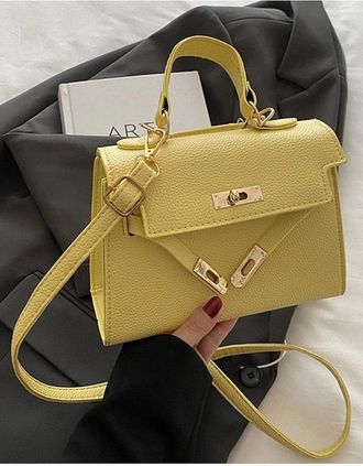 XY London Womens XY London Catherine Small Crossbody Bag - Yellow - Size: ONE size