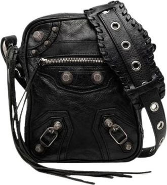 Balenciaga Pre-owned Le Cagole Messenger Bag - Dames - Vintage Schoudertas - Zwart - ONE Size - Leer - Vintage