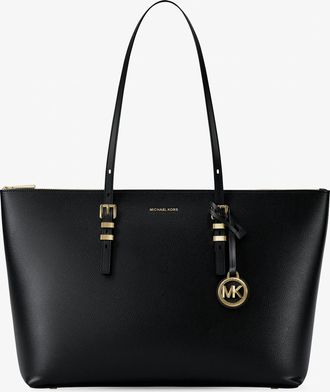 Michael Kors Quinn Large Pebbled Leather Tote Bag