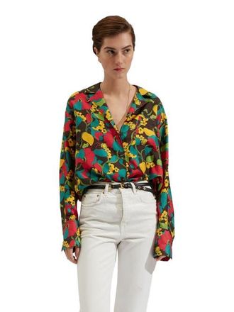 La DoubleJ Milano Shirt Vines Brown at Nordstrom, Size X-Small