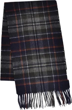 Barbour Geruit Sjaal met Kwast Rand - Heren - Wintersjaals - Veelkleurig - ONE Size - Wol - Accessoires
