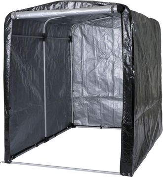 Hhg Hhg - Garaje Para Bicicletas 449, L&aacute;mina De Garaje Garaje Tienda De Garaje, Aluminio Protecci&oacute;n Uv Impermeable, 201x157x201cm, Antracita