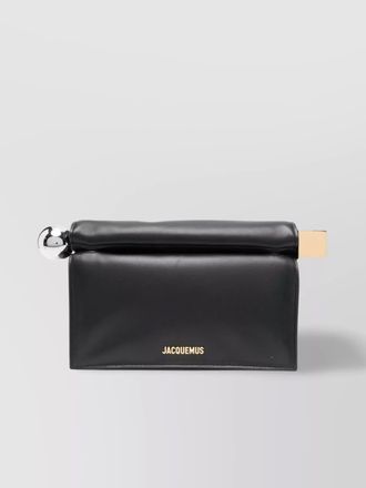 Jacquemus la pochette leather clutch bag