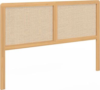 IDMarket Testiera 160 Cm Canna E Legno Edhen