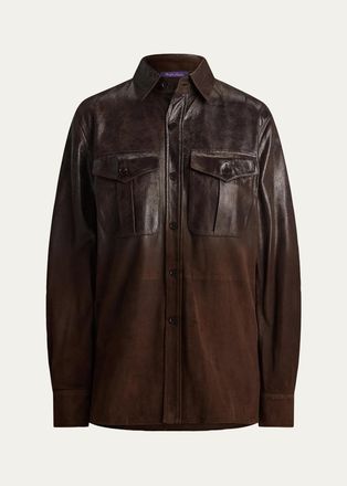 Ralph Lauren Collection Landry Lamb-Suede Shirt