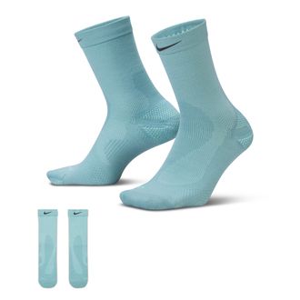 Nike Unisex Running Lightweight Wool Crew Socks (1 Pair) in Green | IF2509-017