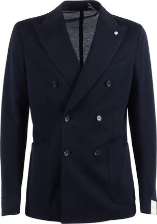 L.B.M. 1911 Double Breasted Structured Blazer