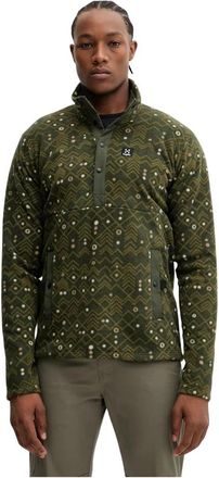 Hagl&ouml;fs Mora Mid Fleece - Heren - Longsleeves - Groen - XL - Polyester - Tops