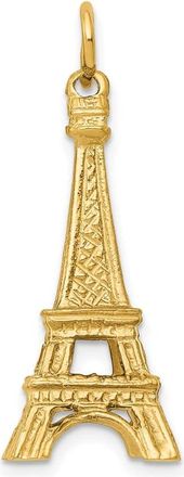 Diamond2Deal 14k Yellow Gold 3D Eiffel Tower Charm