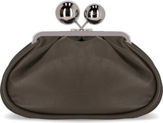 Max Mara Pasticcino Milvanew Medium Clutch - Dames - Clutches - Bruin - ONE Size - Wol - Tassen