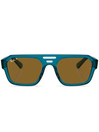 Ray-Ban Occhiali da sole squadrati Corrigan Bio-Based - Blu