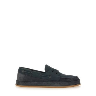 Hogan H683 Bootsschoenen - Heren - Bootschoenen - Blauw - 40 1/2 EU - Leer - Schoenen