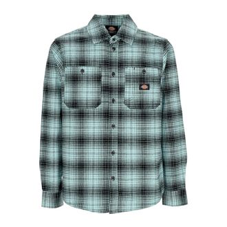 Dickies Pastel Turquoise Overhemd met Lange Mouwen - Heren - Casual Overhemden - Veelkleurig - XL - Katoen - Overhemden