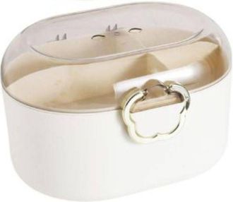 Trade Shop Trade Shop - Contenitore Organizzatore Per Cassetti Arredamento Colore Bianco Dim. 27x24x18cm