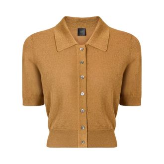 Pinko Polo Shirts, female, Brown, Size: XS Polo Shirt