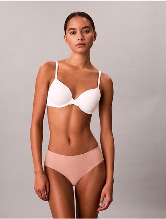 Calvin Klein Womens Invisibles Hipster - Orange - XS