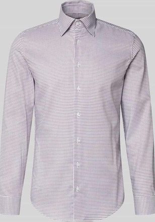 Seidensticker Slim Fit Business Hemd aus Baumwolle mit Button Down Kragen in Fuchsia, Gr&ouml;&szlig;e 38