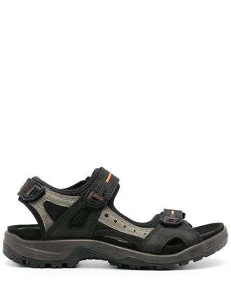 Ecco Sandali Offroad con chiusura a strappo - Nero