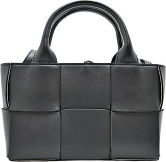 Bottega Veneta Pre-owned Vintage Mini Tote Tas - Dames - Vintage Mini Tas - Zwart - ONE Size - Leer - Vintage