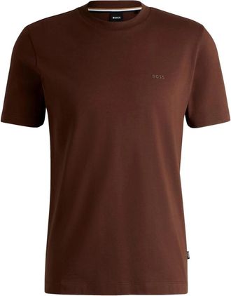 HUGO BOSS Thompson 01 T-Shirt - Heren - T-shirts - Bruin - 3XL - Katoen - Tops