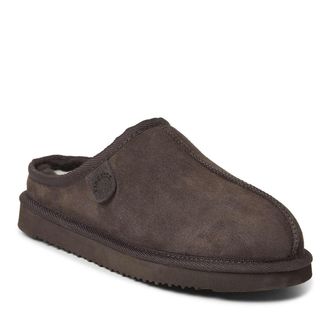 Dearfoams Fireside By Dearfoams Mens Grafton Genuine Shearling Clog