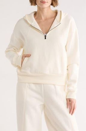 Marika Calliope Quarter Zip Hoodie in Egret at Nordstrom Rack, Size X-Small