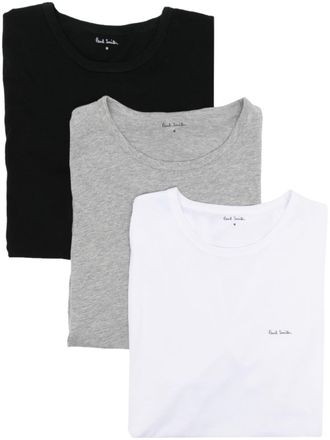 Paul Smith logo-print cotton T-shirts (set of three) - Black