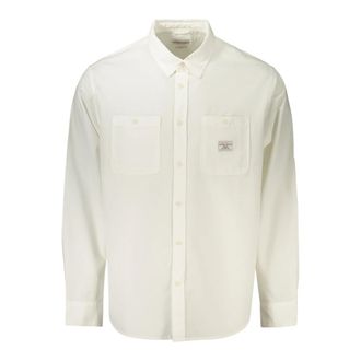 Guess Lange Mouwen Shirt - Heren - Casual Overhemden - Wit - M - Overhemden