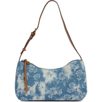 Lucky Brand Pira Denim Shoulder Bag in Floral Denim at Nordstrom Rack