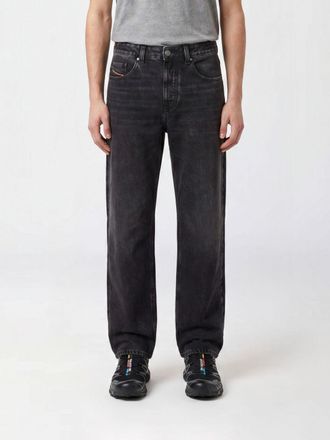 Diesel Jeans D-Macro wide leg in denim a vita bassa con chiusura a bottoni