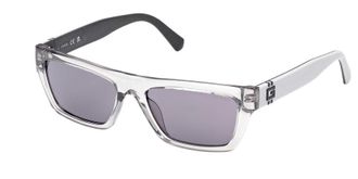 Guess Smoke Rectangular Mens Sunglasses GU00120 20A 55